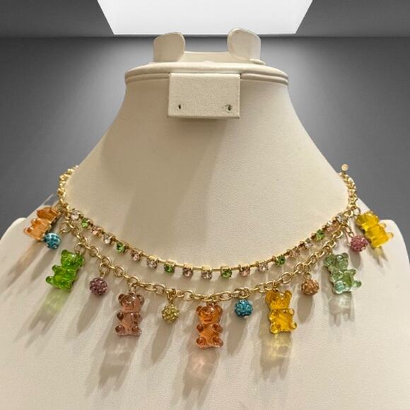 Betsey Johnson Jewelry - Betsey Johnson Pastel Gummy Bear Frontal Necklace (NWT)